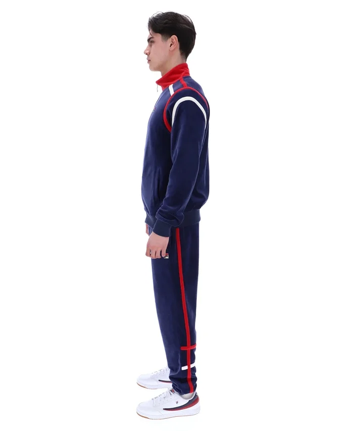 Fila Gabriele Trainingsjacke mit Kontrasteinsätzen in Marineblau