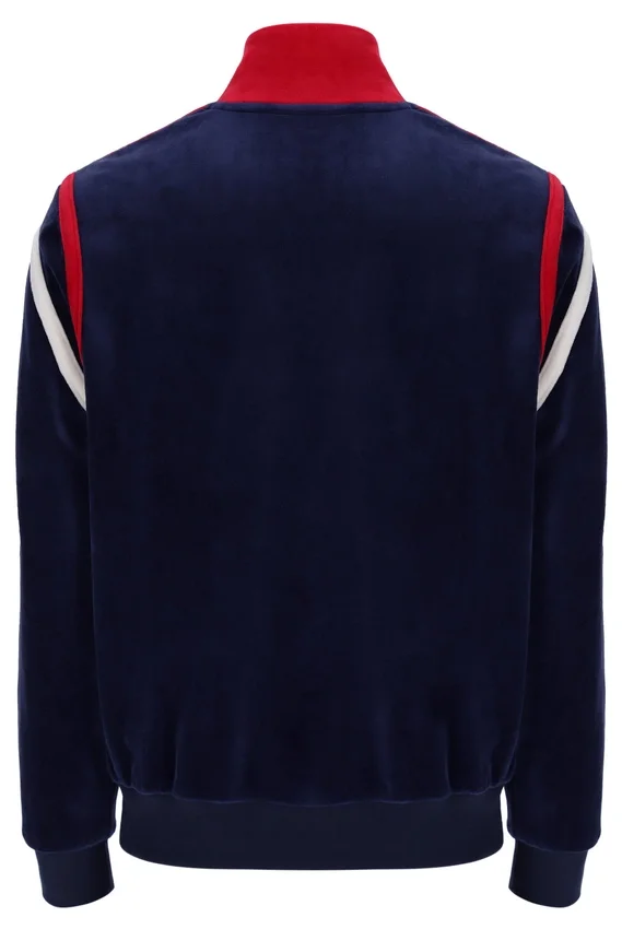 Fila Gabriele Trainingsjacke mit Kontrasteinsätzen in Marineblau