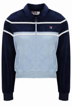 Fila Giovana – Kurzes Oberteil mit Reißverschluss in Marineblau