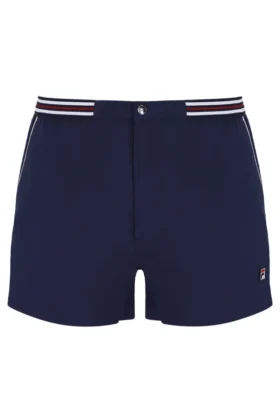 Fila High Tide Terry Pocket Stripe Shorts in Marineblau