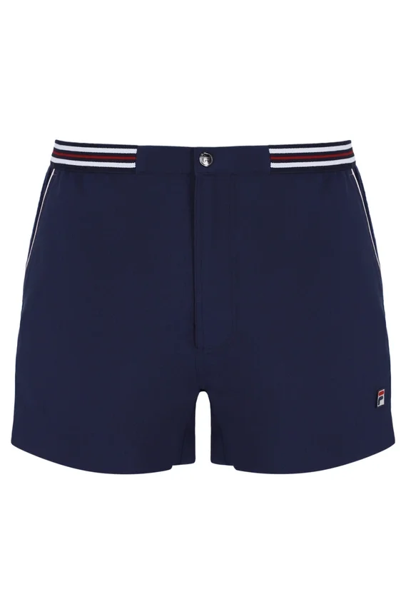 Fila High Tide Terry Pocket Stripe Shorts in Marineblau