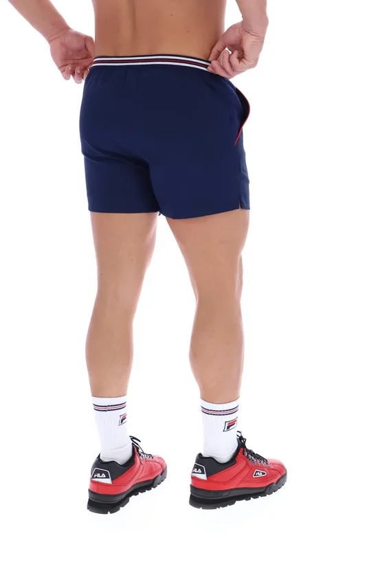 Fila High Tide Terry Pocket Stripe Shorts in Marineblau