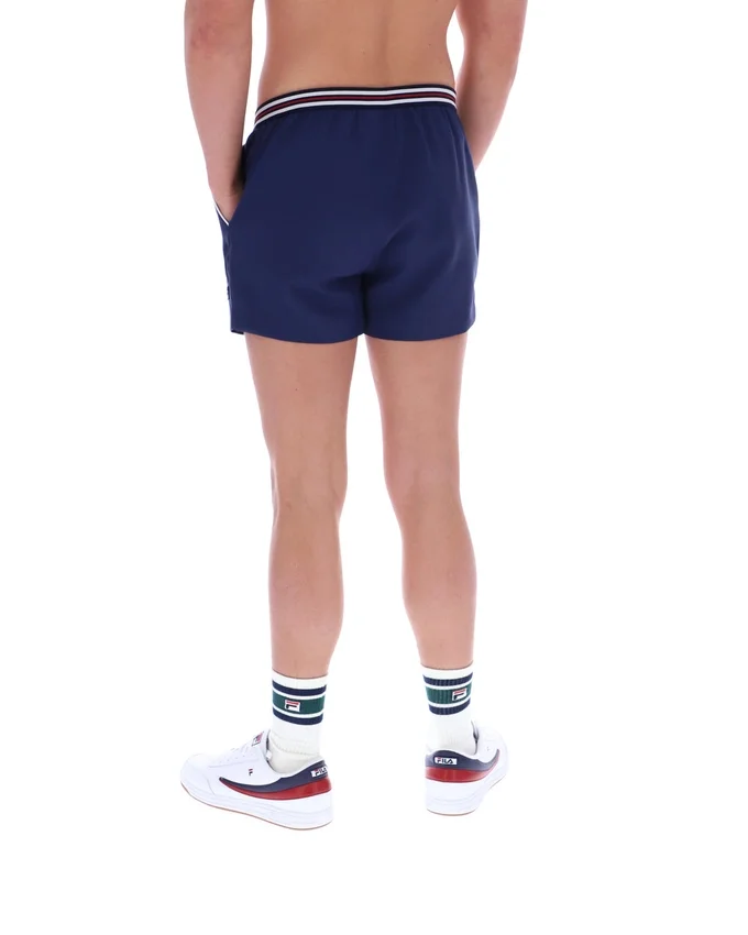 Fila High Tide Terry Pocket Stripe Shorts in Marineblau