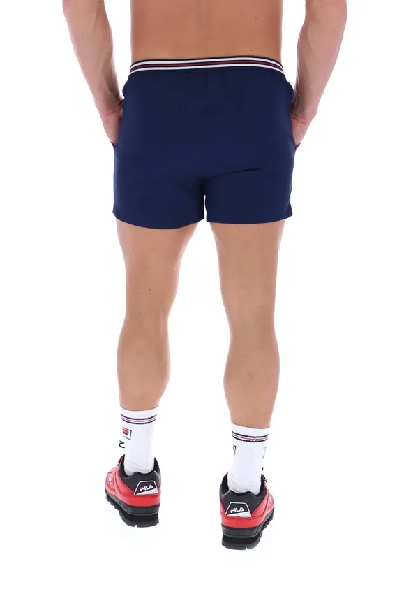 Fila High Tide Terry Pocket Stripe Shorts in Marineblau