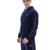 Fila Italo Velours-Hoodie in Marineblau