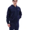 Fila Italo Velours-Hoodie in Marineblau