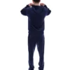 Fila Italo Velours-Hoodie in Marineblau