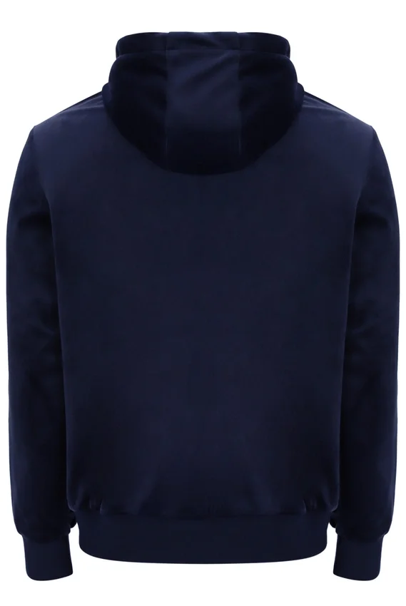 Fila Italo Velours-Hoodie in Marineblau