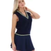 Fila Jorja Strickweste in Marineblau mit Zopfmuster
