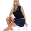 Fila Jorja Strickweste in Marineblau mit Zopfmuster