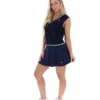 Fila Jorja Strickweste in Marineblau mit Zopfmuster