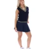 Fila Jorja Strickweste in Marineblau mit Zopfmuster