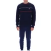 Fila Kallum-Pullover mit Rundhalsausschnitt und Waffelstruktur in Marineblau