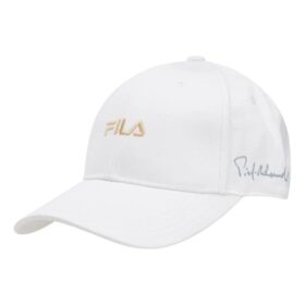 Fila-Logo-Freizeit-Baseballkappe für Herren in Weiß