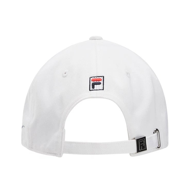 Fila-Logo-Freizeit-Baseballkappe für Herren in Weiß
