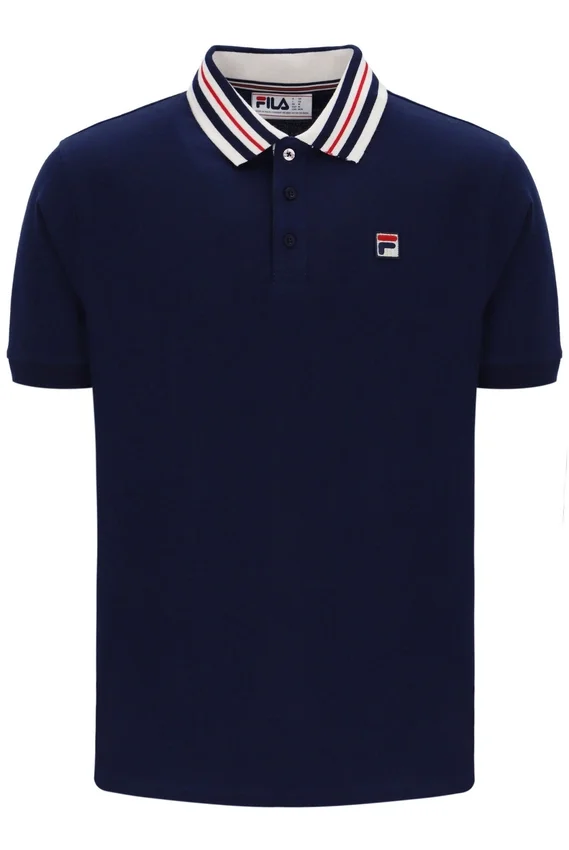 Fila Navy Achille Heritage Tape Basic Polo