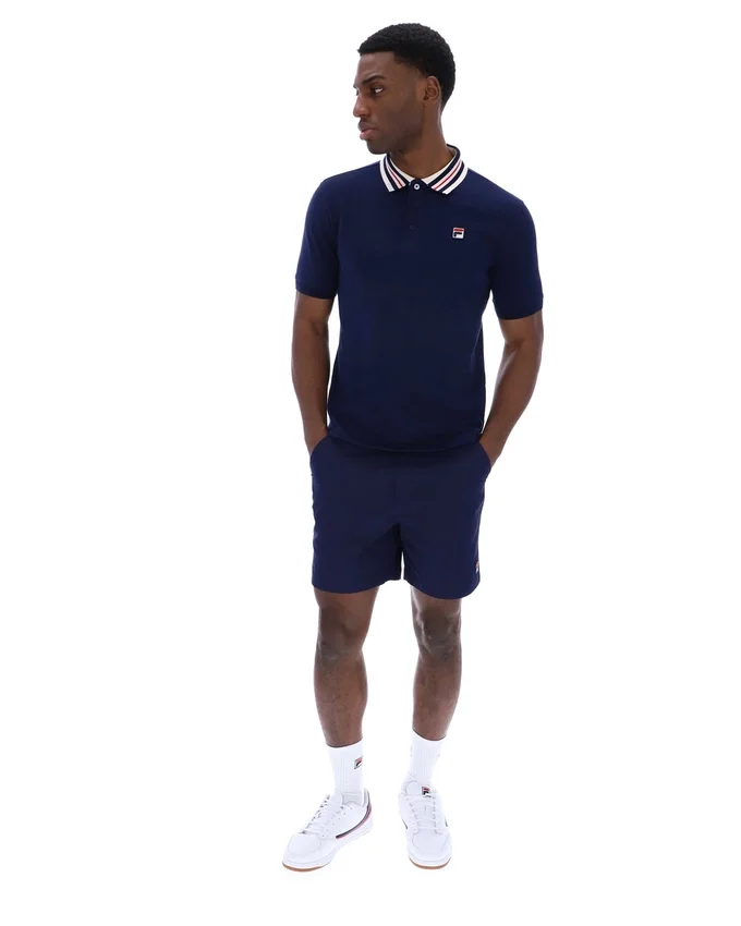 Fila Navy Achille Heritage Tape Basic Polo