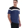Fila Navy Aiden Cut-and-Sew-T-Shirt