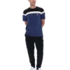 Fila Navy Aiden Cut-and-Sew-T-Shirt