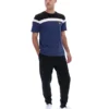 Fila Navy Aiden Cut-and-Sew-T-Shirt