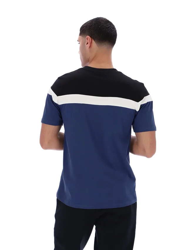 Fila Navy Aiden Cut-and-Sew-T-Shirt