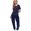 Fila Navy Bai Fitted BB1 Nadelstreifen-Polo
