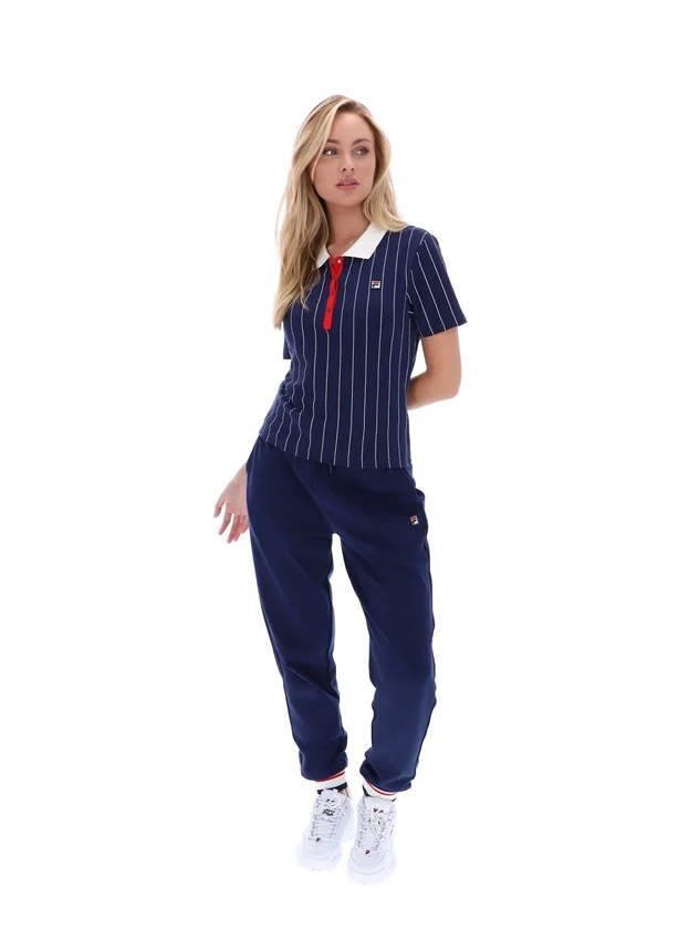 Fila Navy Bai Fitted BB1 Nadelstreifen-Polo