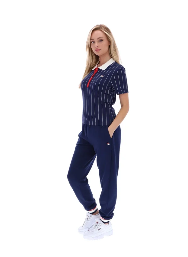 Fila Navy Bai Fitted BB1 Nadelstreifen-Polo