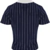 Fila Navy Bai Fitted BB1 Nadelstreifen-Polo