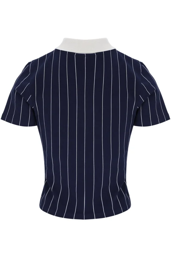 Fila Navy Bai Fitted BB1 Nadelstreifen-Polo