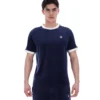 Fila Navy Basilio Velours-T-Shirt