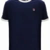 Fila Navy Basilio Velours-T-Shirt
