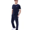 Fila Navy Basilio Velours-T-Shirt