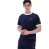 Fila Navy Basilio Velours-T-Shirt