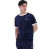 Fila Navy Basilio Velours-T-Shirt