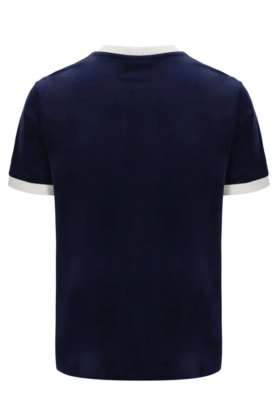 Fila Navy Basilio Velours-T-Shirt