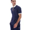 Fila Navy BB1 Classic Vintage Striped Polo