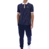 Fila Navy BB1 Classic Vintage Striped Polo