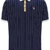 Fila Navy BB1 Classic Vintage Striped Polo
