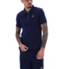 Fila Navy Benjamin Micro-Waffel-Polo