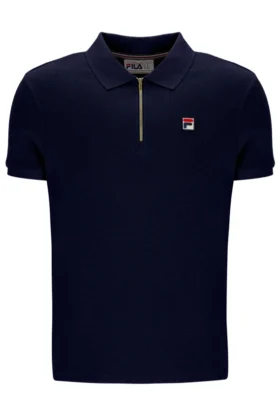 Fila Navy Benjamin Micro-Waffel-Polo