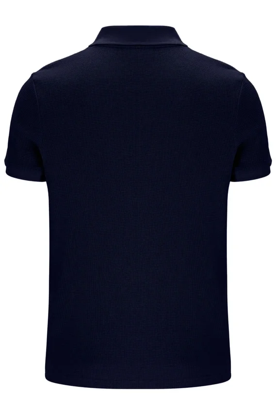 Fila Navy Benjamin Micro-Waffel-Polo