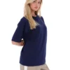 Fila Navy Cinzia T-Shirt im Boyfriend-Stil
