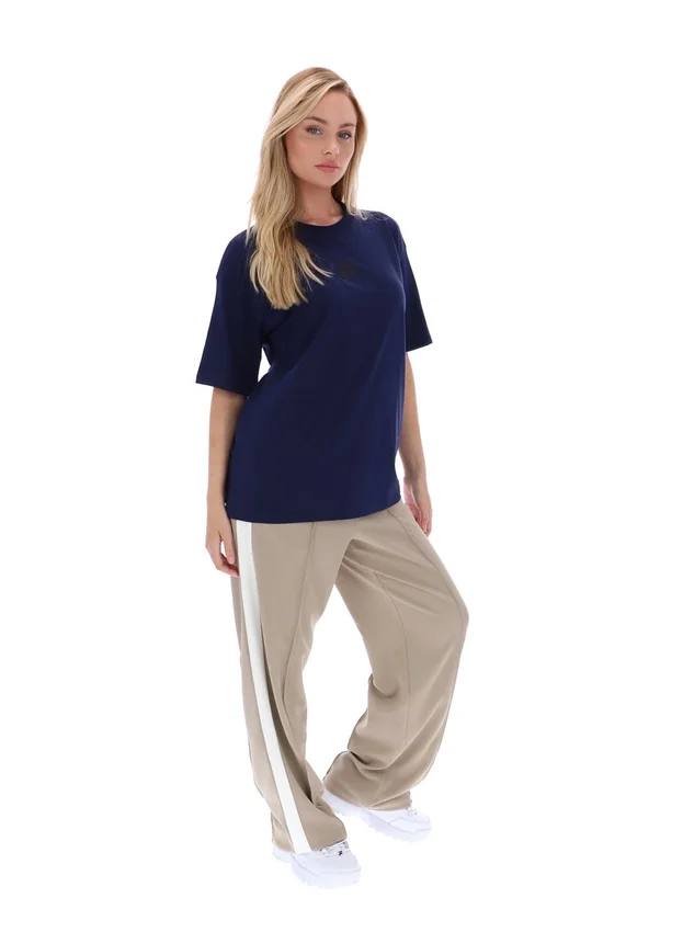 Fila Navy Cinzia T-Shirt im Boyfriend-Stil