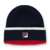 Fila Navy Ciro gerippte Mütze mit Umschlag