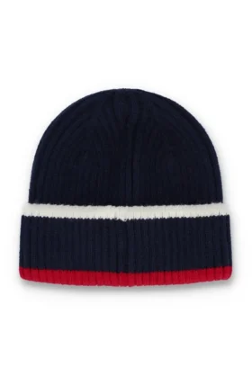 Fila Navy Ciro gerippte Mütze mit Umschlag