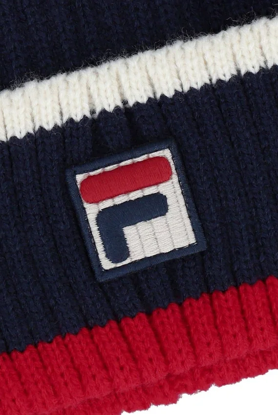 Fila Navy Ciro gerippte Mütze mit Umschlag
