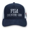 Fila Navy Cody Cord-Kappe mit Mesh-Rückseite und gesticktem Motiv
