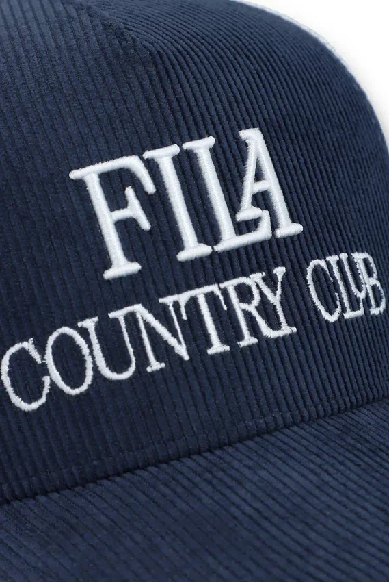 Fila Navy Cody Cord-Kappe mit Mesh-Rückseite und gesticktem Motiv
