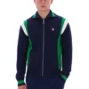 Fila Navy Cortez Colourblock-Strick-Trainingsjacke